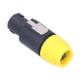 thumbnail image 3 of Loewten 4 Pole Speaker Plug, Twist Lock Audio Connector Chuck Stress Release For 6~15mm Wires For Power For Shells, 3 of 8