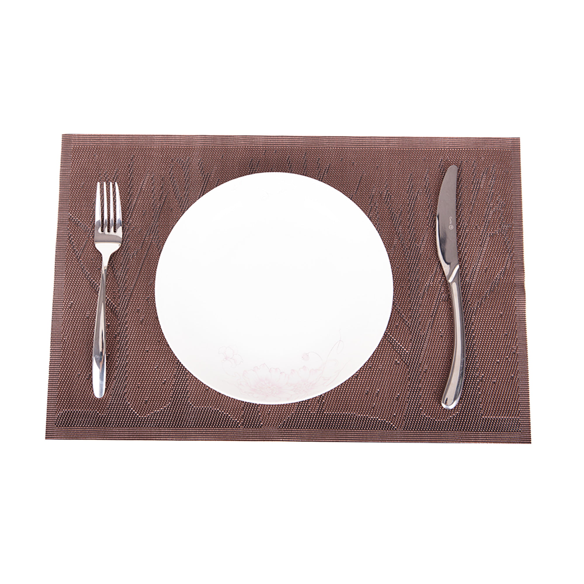 4, White Jovono Wipeable Placemats and Coasters Leather Table Mats Waterproof Heat-Resistant Easy to Clean for Dining Table Set Kitchen Table
