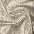 thumbnail image 5 of Ambesonne Tan Valance Pack of 2, Wavy Lines Vertical Swirl, 54"X12", Pale Brown Tan White, 5 of 5