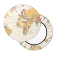 thumbnail image 2 of Kll Vintage World Map1 Round Bar Chair Cushion Cover 12 Inch,Bar Stool Protector With Elastic, Soft Washable, 2 of 7