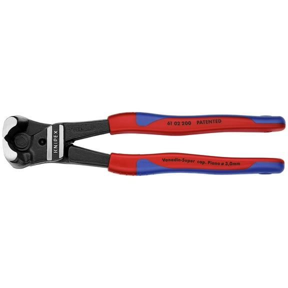 KNIPEX - 62 02 200 Tools - High Leverage Bolt End Cutting Nippers, Multi-Component (6102200) CA2