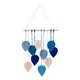 thumbnail image 4 of Tapiz de pared de macramé, tapiz bohemio, adorno chic de macramé, artesanías, decoración de pared Azul, 4 of 9
