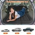 thumbnail image 4 of Moclever Inflatable Car Bed, Thickened SUV Air Mattress PVC Flocked Camping Bed Cushion with Pillow Air Pump Storage Bag for Car Travel Camping, Black, 4 of 13