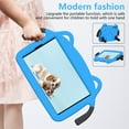 thumbnail image 6 of Kid-Proof Case for Samsung Galaxy Tab A7 Lite 8.7 inch SM-T220/T225/SM-T227, EVA Hard PC Durable Shockproof Protective Cover with Handle Stand for Kids for Galaxy Tab A7 Lite 2021, Skyblue, 6 of 8