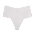 thumbnail image 3 of Bigersell Women's Underwear Clearance Women's Thermal Underwear Tangas Panty Style P-1176 Spandex Thong Panties Seamless Thongs Ladies Briefs High Waist Women's Panties White S, 3 of 5