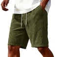 thumbnail image 5 of Yifymode Men's Corduroy Casual Shorts Elastic Waist Loose Fit Vintage Style Summer Beach Shorts with Pockets, 5 of 10
