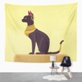 thumbnail image 2 of UFAEZU Cat Egypt Cat Flat Wall Art Hanging Tapestry Home Decor for Living Room Bedroom Dorm 51x60 inch, 2 of 2