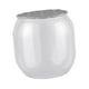 thumbnail image 5 of Reposapiés otomano de almacenamiento, baúl de almacenamiento transparente, taburete de tocador de 18 l, reposapiés portátil gris, 5 of 9