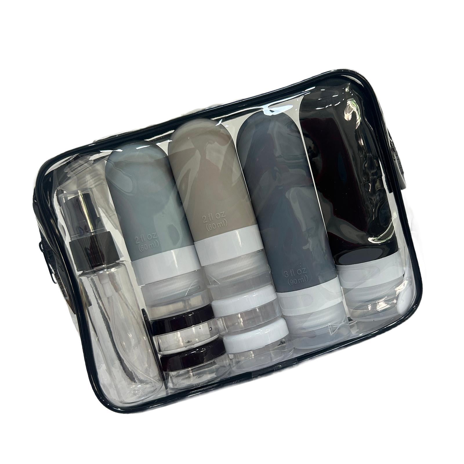 Bothyi 16 Pieces Travel Bottles for Toiletries Containers for Body Lotion Eye Cream Black