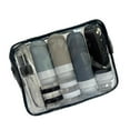 thumbnail image 4 of 16 botellas de viaje con bolsa de almacenamiento, botellas recargables multifuncionales a prueba de fugas Negro, 4 of 8