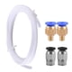 thumbnail image 1 of Manguera de teflón para impresora 3D, tubo de teflón PTFE de 2 m, accesorios para manguera de teflón, 2 piezas de acoplamiento rápido PC4-M6, 2 piezas de acoplamiento neumático recto, 1 of 5