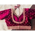 thumbnail image 2 of Velvet blouse | readymade blouse for saree/ lehenga, 2 of 3