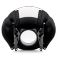 thumbnail image 4 of Krator Black & Clear Quarter Fairing Windshield Kit Compatible with Harley Davidson XL FXR Dyna, 4 of 8