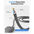 thumbnail image 5 of Gran ahorro en regleta protectora contra sobretensiones de 12 salidas NTONPOWER con 3 puertos USB, 5 of 5