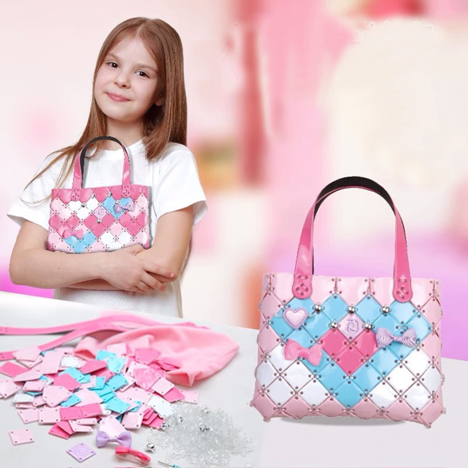 WowFun DIY Sewing Kit, DIY Crafts Lovely Piggy Leather Handbag Purse with  All Accessories, Unique Birthday Gift for Girls Children Students Adults  Teenagers (Pink) : Amazon.ca: Home