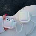 thumbnail image 3 of 7 Colors Silk Texture Headphone Case For Apple AirPods 1 2 pro 2nd 3rd Generation Silicone Soft Cover Protective Case Keyring Heart A For AirPods Pro, 3 of 6