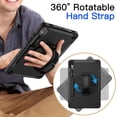 thumbnail image 5 of JETech Case for Samsung Galaxy Tab S9 11-Inch with Built-in Screen Protector and S Pen Holder, Heavy Duty Rugged Shockproof Protective Tablet Cover, 360 Degree Rotating Hand Strap Stand (Black), 5 of 7