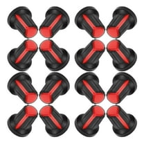 PENIKOKO 20Pcs Red Plastic DJ Mixer Controller Knobs Replacement Parts for Home and