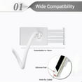 thumbnail image 4 of Soporte flexible de 70cm para celular y tableta, con abrazadera ajustable de 8cm, ideal para dispositivos de 4 a 10.6 pulgadas, color negro., 4 of 7