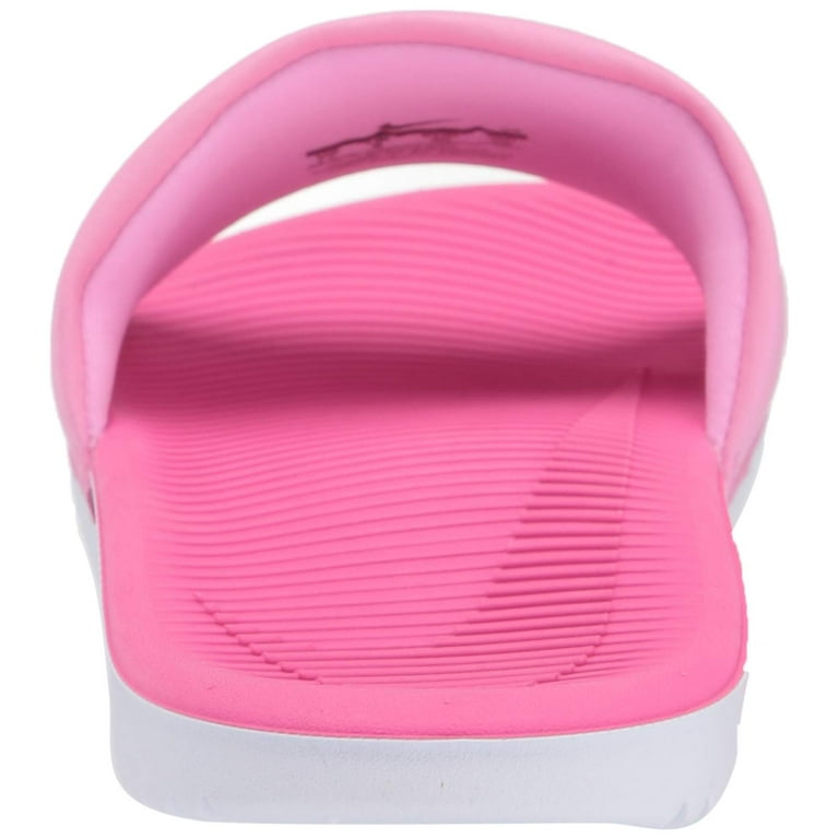 Kids pink nike slides deals