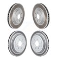 thumbnail image 1 of Genius Front Rear Coated Disc Brake Rotors Kit for Car Cadillac SRX Saab 9-4X KG-100742, 1 of 9