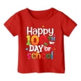 thumbnail image 3 of Hauts Filles Décontracté Enfant Col Rond Tee Mode Imprimés Manches Courtes Été Vêtements Filles Tout-Petits Rouge 3-4 Ans, 3 of 4