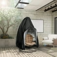 thumbnail image 6 of Egg Chair Cover with Zipper, 75 x 45 inches Patio Hanging Swing Chair Cover, Waterproof/Windproof Heavy Duty Weather Resisatnt Outdoor Hanging Chair Cover, 6 of 7