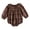 Coffee, variant on Xyant Infant Baby Boy Girl Plaid Romper Baby Sweatshirt Long Sleeve Romper Ruffle Festival Clothes Fall Winter Outfits (Coffee,0-3 Months)