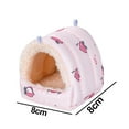 thumbnail image 2 of Warm Small Pet Animals Bed Dutch Pig Hamster Nest Hedgehog Rat Chinchilla Guinea Habitat Mini House - style6, 2 of 5