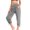 Light Grey, variant on Joernso Women Casual Yoga Pants Wide Waistband High Waist Cropped Pants Pockets Design Solid Color Stretchy Sport Pants