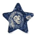 thumbnail image 2 of Star Shaped Energy Saving Night Light Living Room Night Light, Bedroom Night Light, Corridor Night Light, Study Night Light Blue Oil Painting Lion, 2 of 6