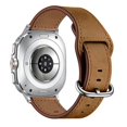 thumbnail image 3 of Lunvic Genuine Leather Watch Band for Galaxy Watch 9, Adjustable Replacement Strap with Stainless Steel Buckle and Quick Release Connectors, A, 3 of 4