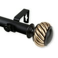 thumbnail image 2 of Central Design 100-46-1602 1 in. Dia. Swivel Curtain Rod, Black - 160-240 in., 2 of 2