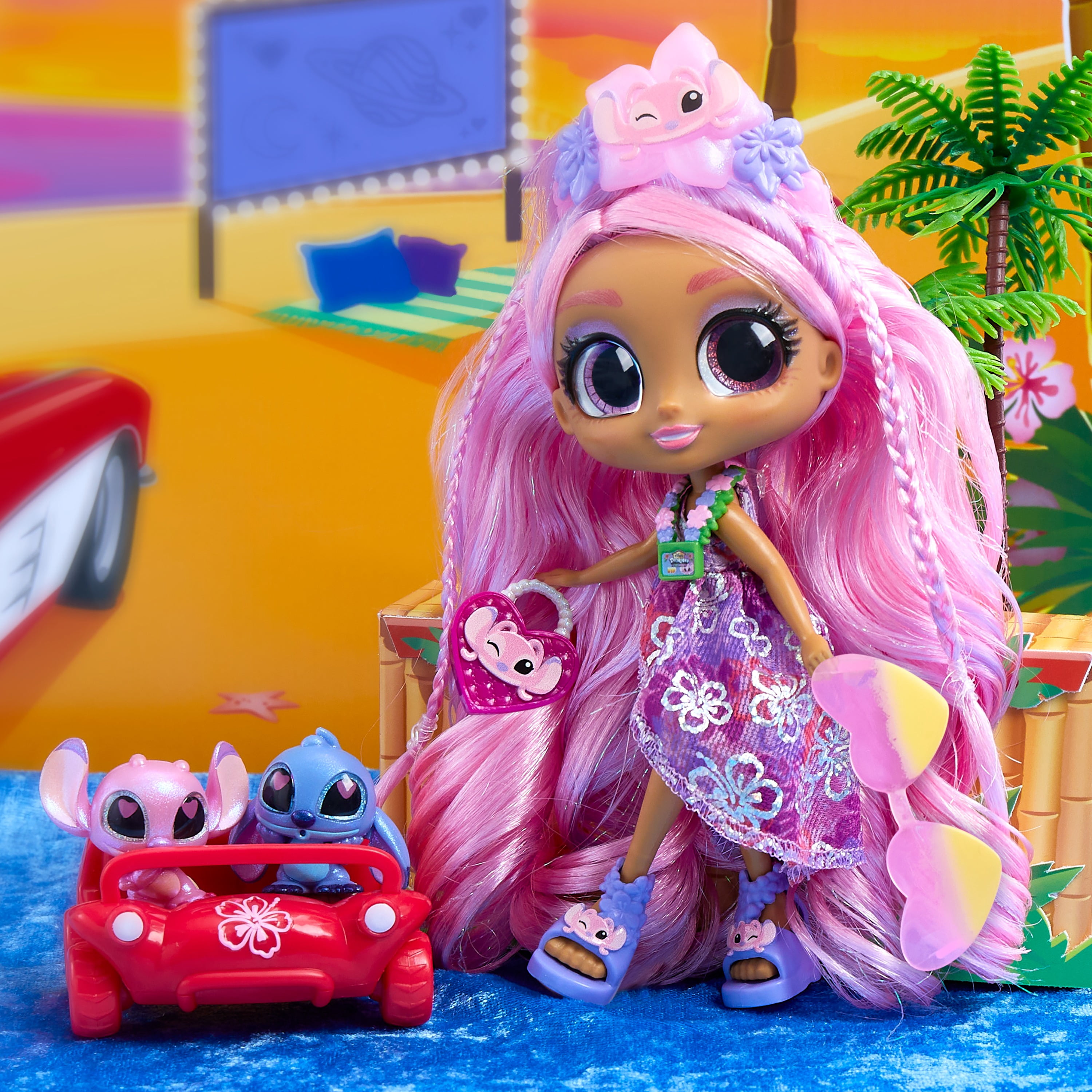 Disney Doorables ADOORBS Angel Superfan Doll, Movie Premiere, Unbox 10 Mini Accessories, 2 Exclusive Figures, Fun Play Area, Toy Gift For Collectors, Fans, Tweens, Girls & Kids 5+ By Just Play