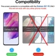 thumbnail image 4 of (3 Pack) amFilm Samsung Galaxy S21 FE Tempered Glass Screen Protector (5G 2021), 4 of 6