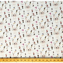 Cotton Sports Volleyball Surfing Skateboarding Summer Mint Cotton Fabric Print by the Yard (S4730-79Seafoam)