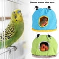 thumbnail image 7 of PENGXIANG Winter Warm Bird Nest House Shed Hut Hanging Hammock Finch Cage Plush Fluffy Birds Hut Hideaway for Hamster Parrot Macaw Budgies Eclectus Parakeet Cockatiels Cockatoo Lovebird, 7 of 7