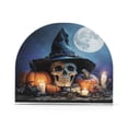 thumbnail image 2 of Qxltty Wizard Hat Skull Acrylic Napkin Holder Set of 1 Transparent Dining Table Kitchen Cafeteria Home Decor 4.1x4.9x1.97in, 2 of 9