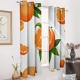 thumbnail image 3 of Seamless Orange Fruit Pattern 2 Panels 3D Printing Pattern Curtain for Bedroom Living Room Kitchen Window Decoration Home, 3 of 6