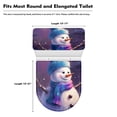 thumbnail image 5 of HELLHERO Christmas Snowman Toilet Covers Set Easy to Install for Bathroom Dustproof Toilet Cover Set, 5 of 5