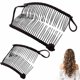 thumbnail image 1 of Pinza para el pelo elástica vintage XINYU con forma de plátano para cabello grueso, 1 of 6