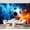 Color 2, variant on Wall Mural Peel and Stick Dynamic Blue White Soccer Ball Neon Light Streaks Dark Self-Adhesive Wallpaper Removable Wall Decal Wall Sticker Home Decor for Living Room Bedroom 69"x96"