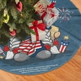 thumbnail image 2 of XMXY Halloween Christmas Tree Skirt, Happy 4th July Gnome Liberty Holiday Party Indoor Decorations Ornaments, 48" Inch, 2 of 5