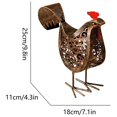 thumbnail image 3 of Luz Solar Para Pollos De Hierro Forjado, Lámpara Led Retro Para Pollos, Linterna Hueca, Decoración De Jardín, Adornos Artísticos, Lámpara De Modelado De Gallo Yuarrent HA038151-00, 3 of 6