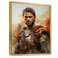 thumbnail image 2 of Designart "Gladiator Portrait Emperor Commodus painting" Emperor Floater Framed Wall Art Living Room, 2 of 7