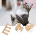 thumbnail image 6 of Supvox Wooden Wall-Mounted Cat Steps in Khaki - Indoor Pet Climber Furniture, 1 Pair for Cats and Small Pets, 6 of 6