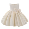 thumbnail image 2 of SUTENGDA Robe Tutu avec Nœud pour Filles, pour Enfants, Mariage, Anniversaire, Baptême, Formelle, 2 of 10