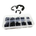thumbnail image 4 of Anillo de hebilla en forma de E de 580 Uds. Con caja de almacenamiento, conjunto surtido, sujetadores resistentes M1.5 M2.5 5 M4 M5 M6 M8 M10, conjunto de anillo de seguridad de apertura Negro shamjiam Anillo de retención externo, 4 of 8