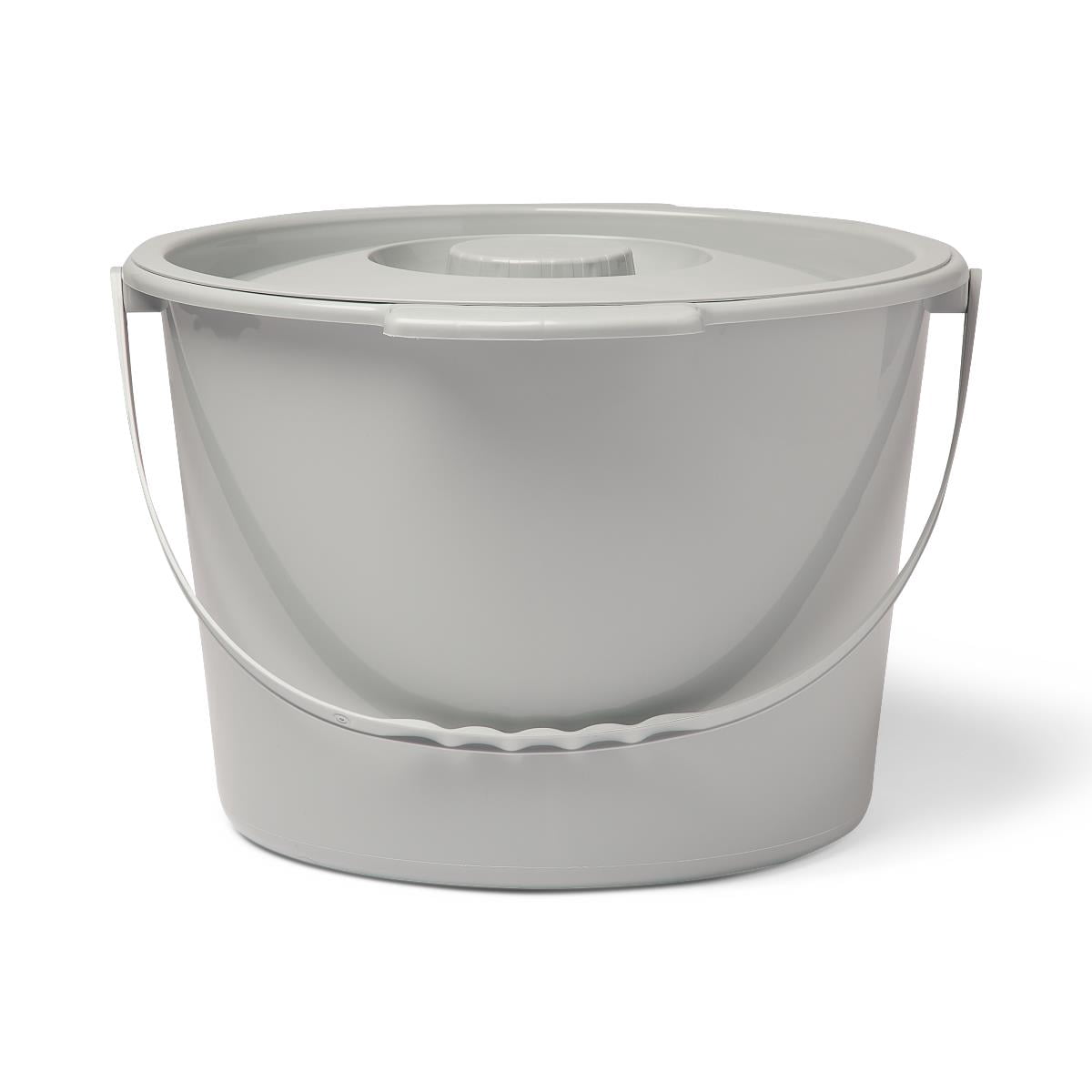 Medline Commode Bucket with Lid and Handle Case