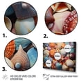 thumbnail image 3 of Designart "Pointillist Seashells in Color III" Animals Floater Framed Canvas Print, 3 of 7